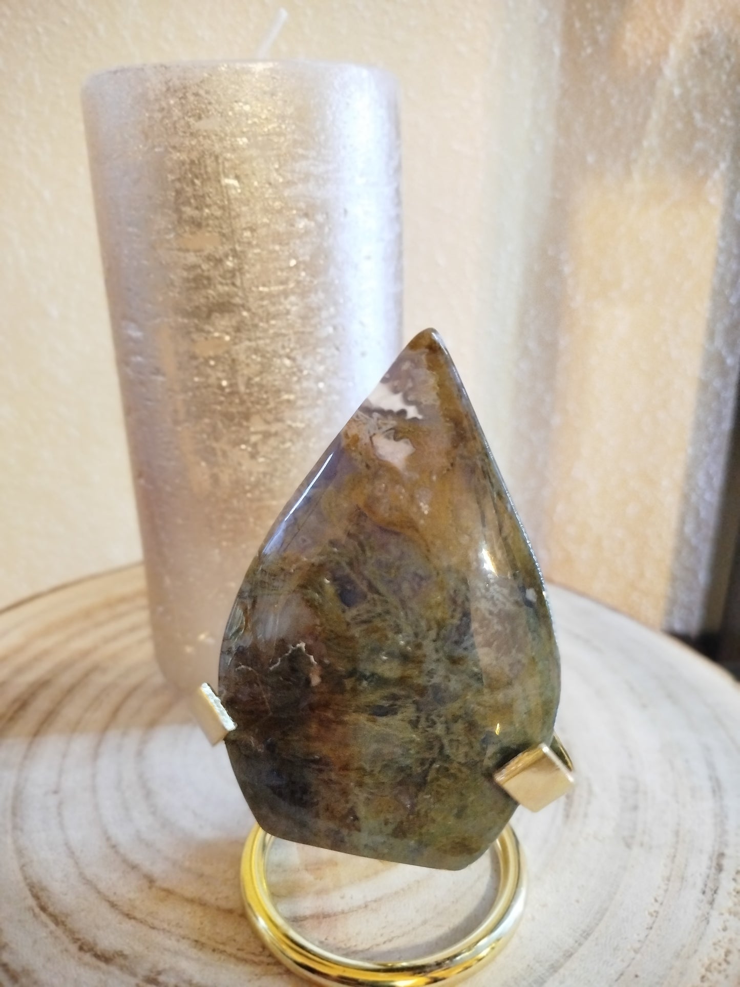 Cristal Ágata Musgo