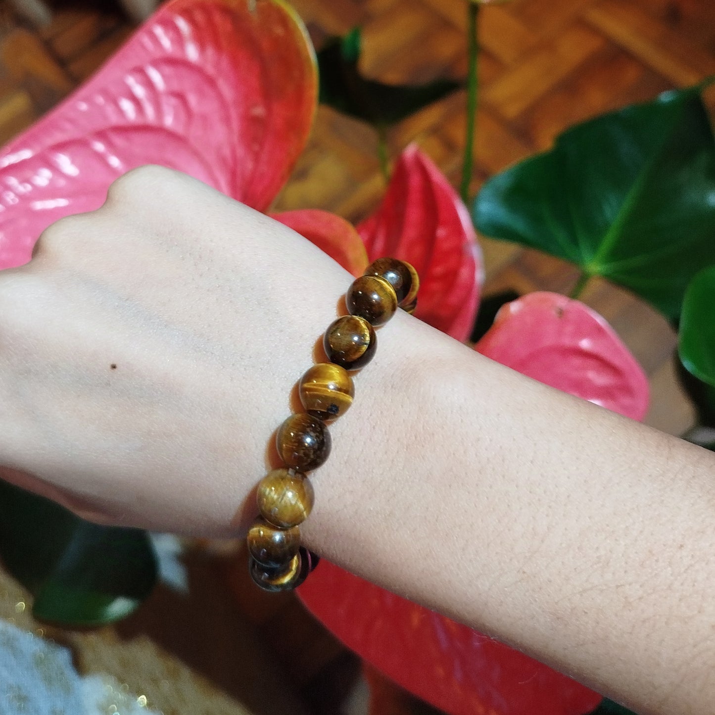 Pulseira Olho de Tigre 10mm