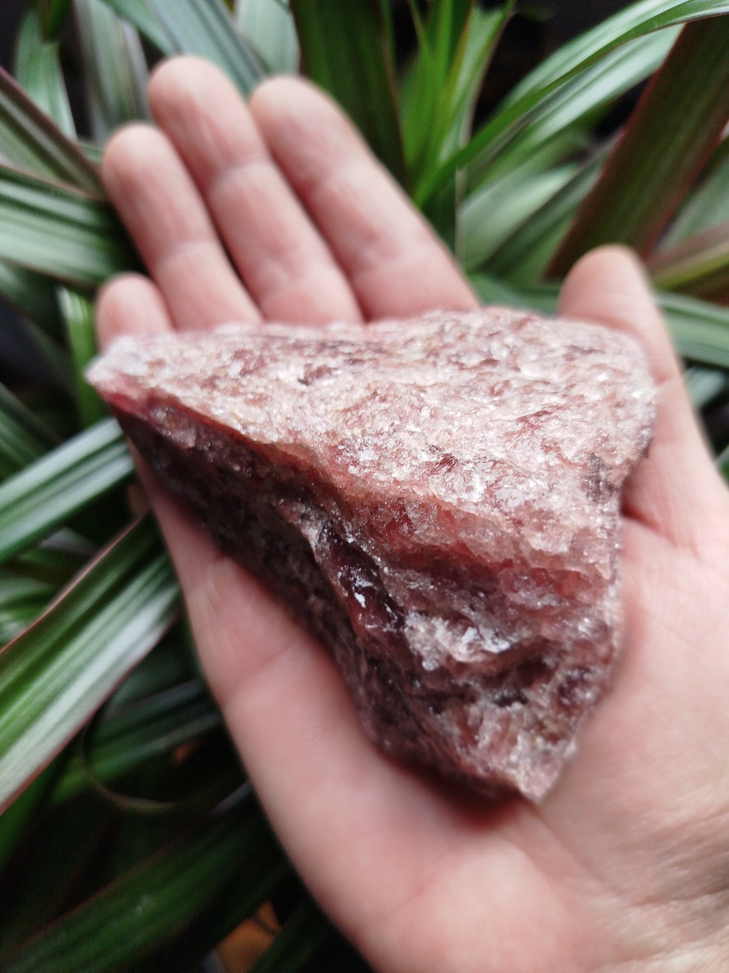 Quartzo Morango em Bruto