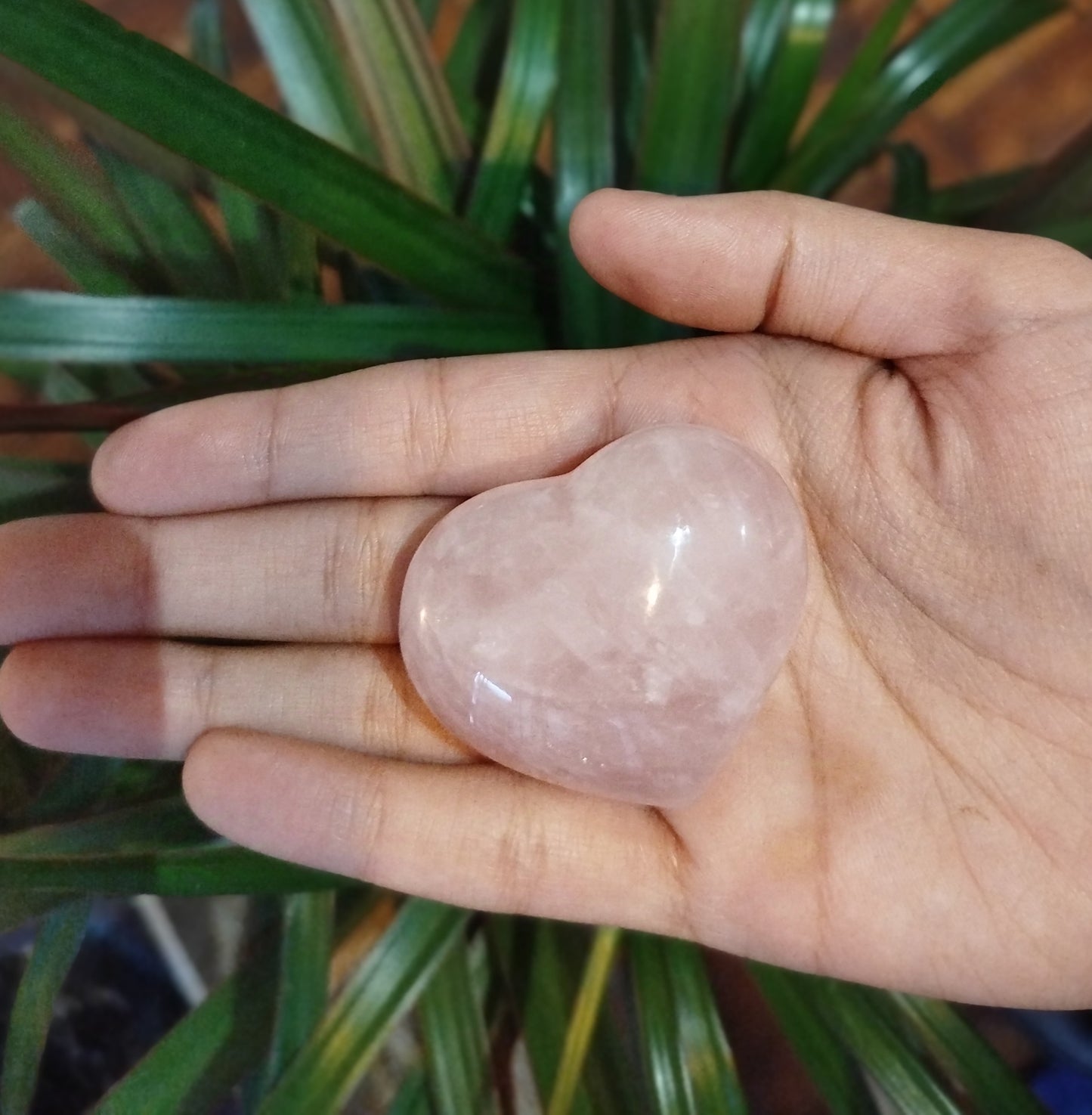 Coração Quartzo Rosa