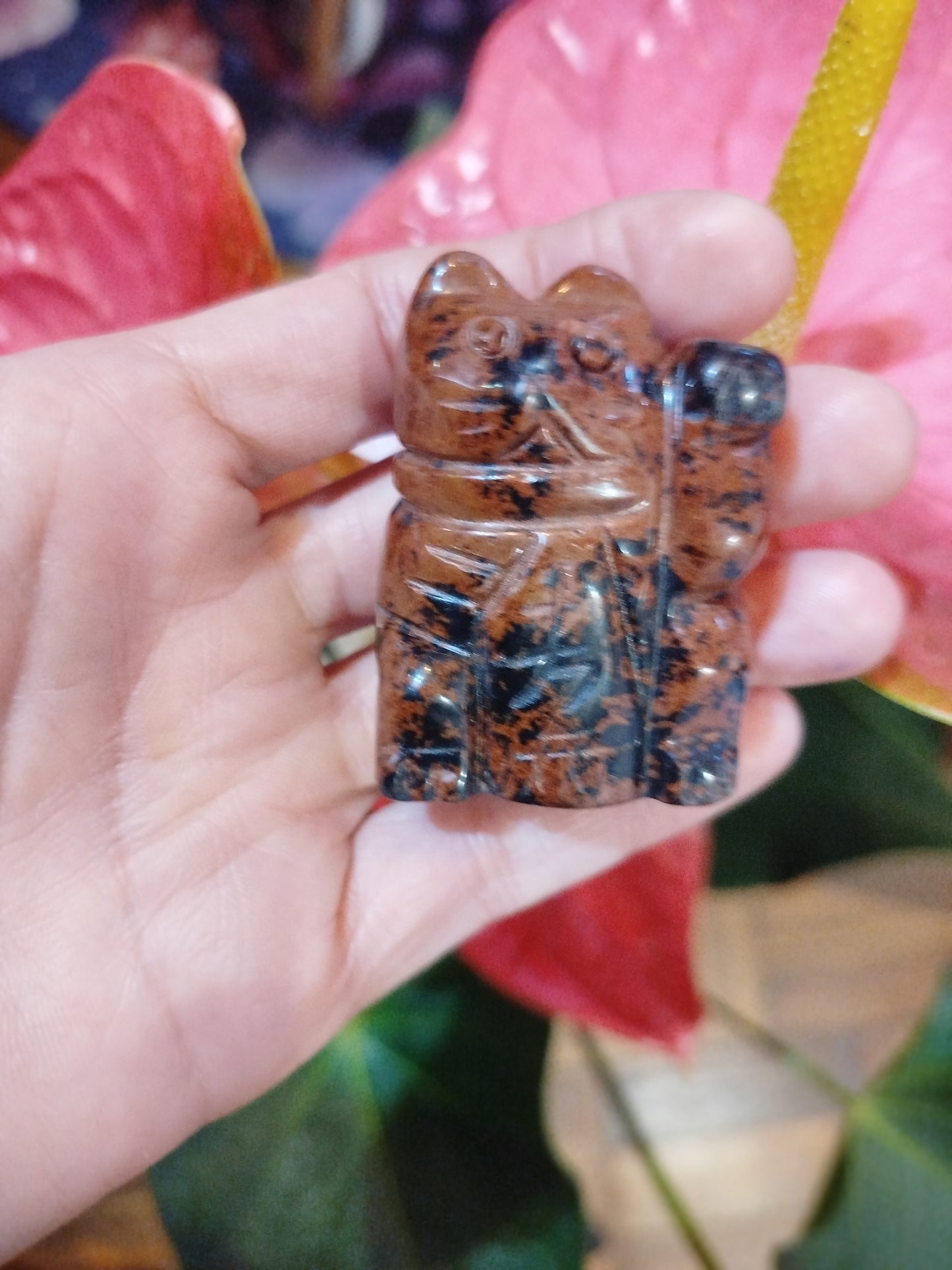 Gato da Sorte em Pedra Natural