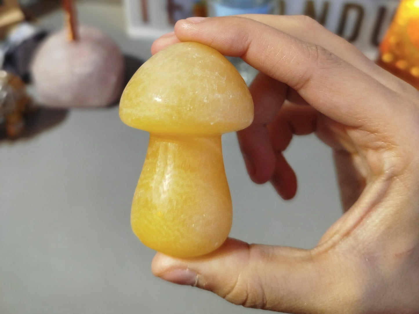 Cogumelo Calcite Amarela