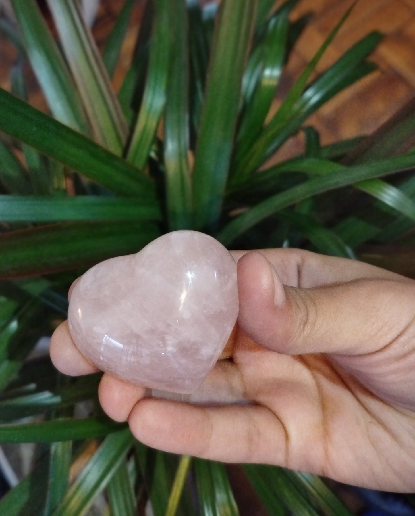 Coração Quartzo Rosa
