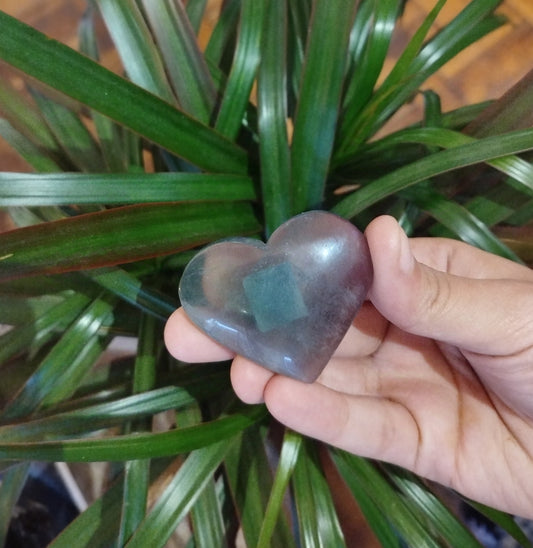 Coração Fluorite