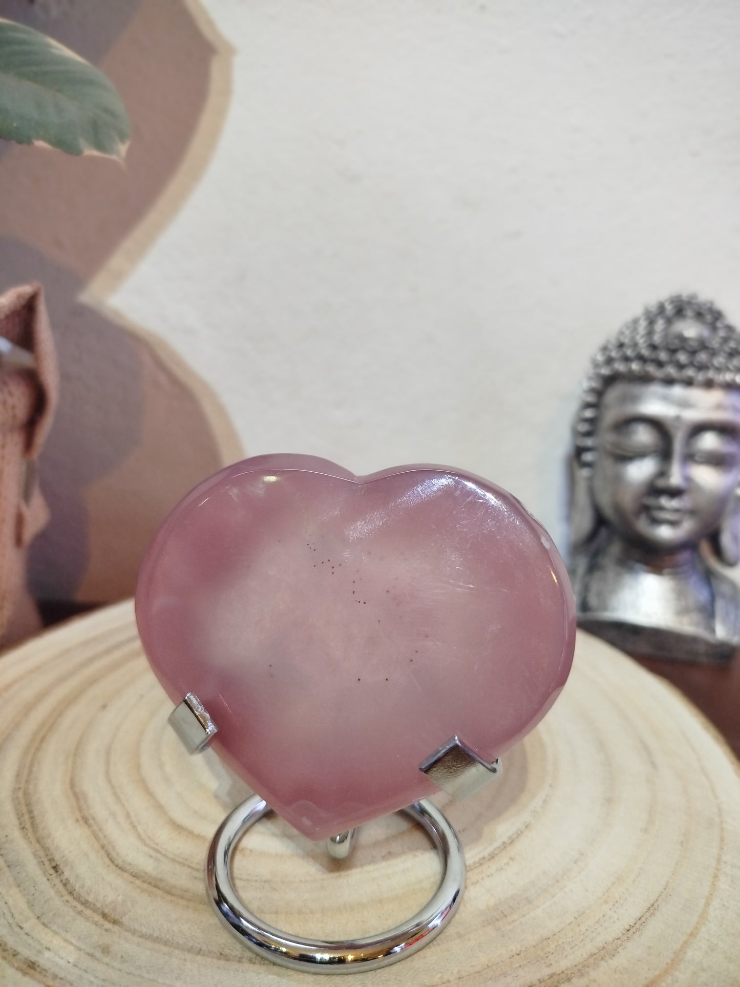 Coração Ágata Rosa