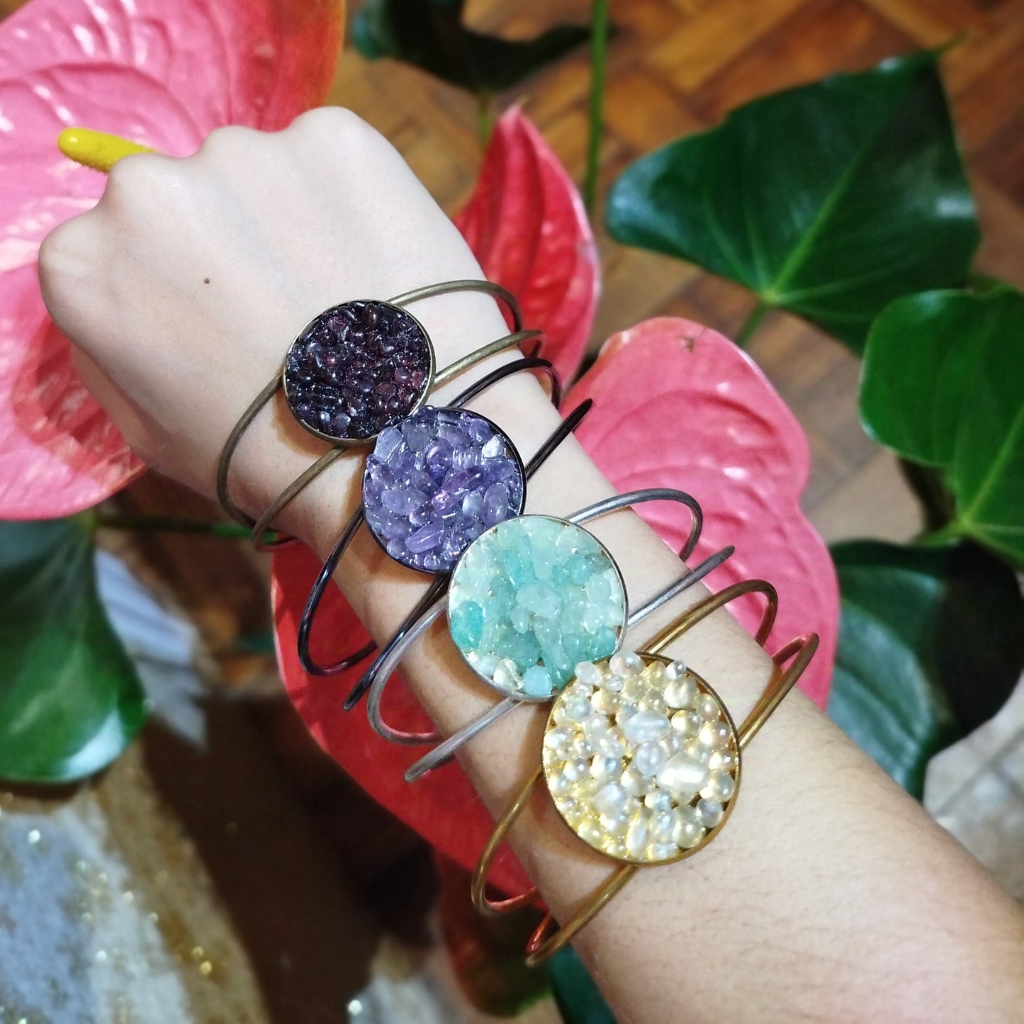 Pulseira Cristal Ajustável