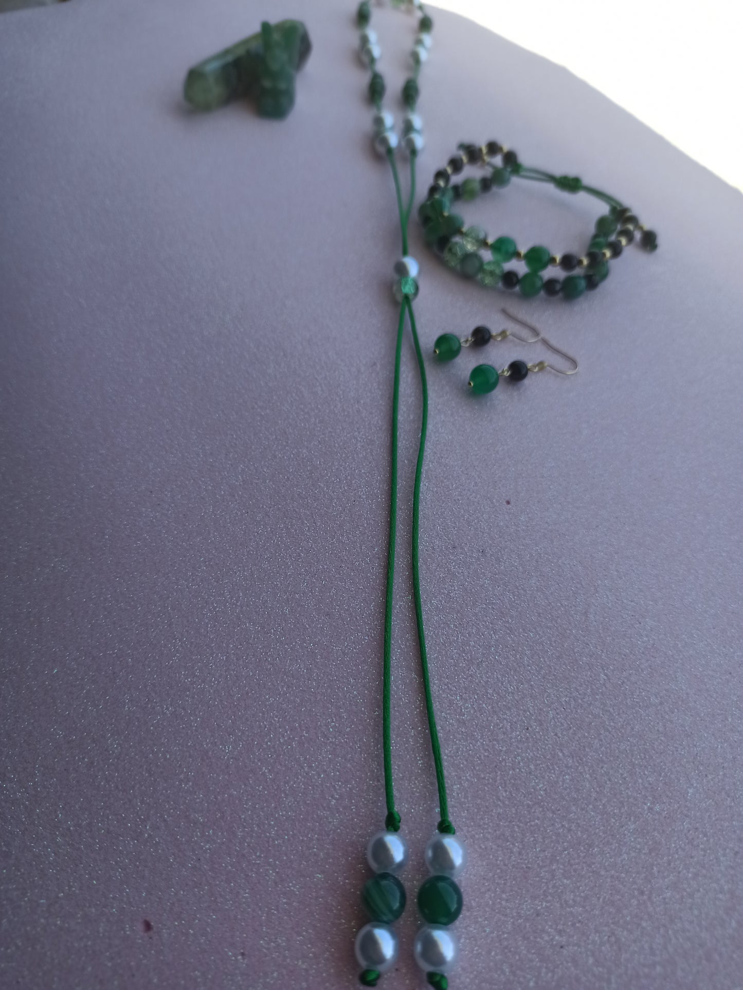 Conjunto Ajustável Ágata Verde