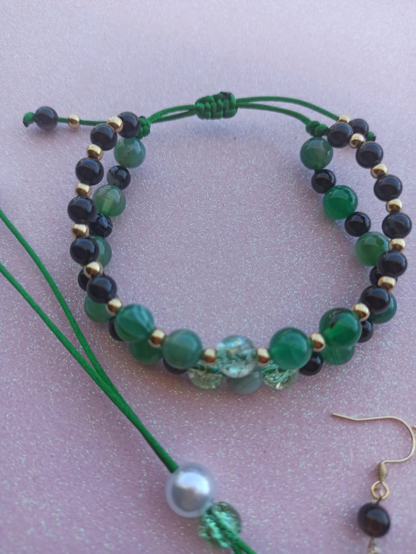 Conjunto Ajustável Ágata Verde