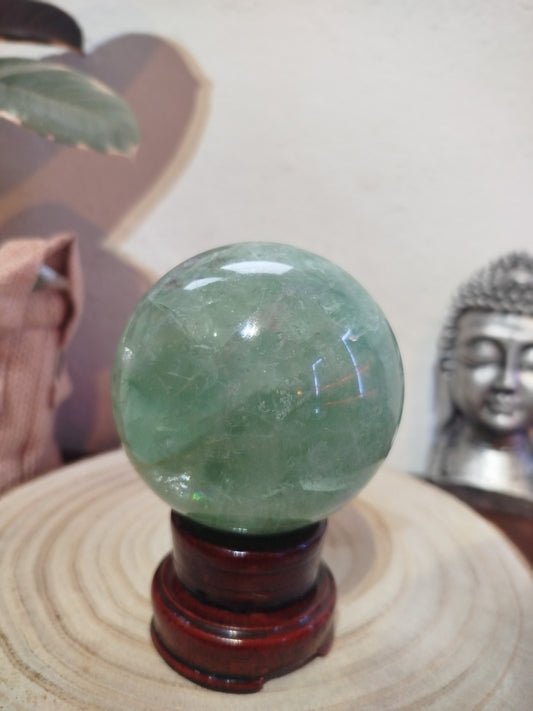 Bola de Cristal Fluorite Verde