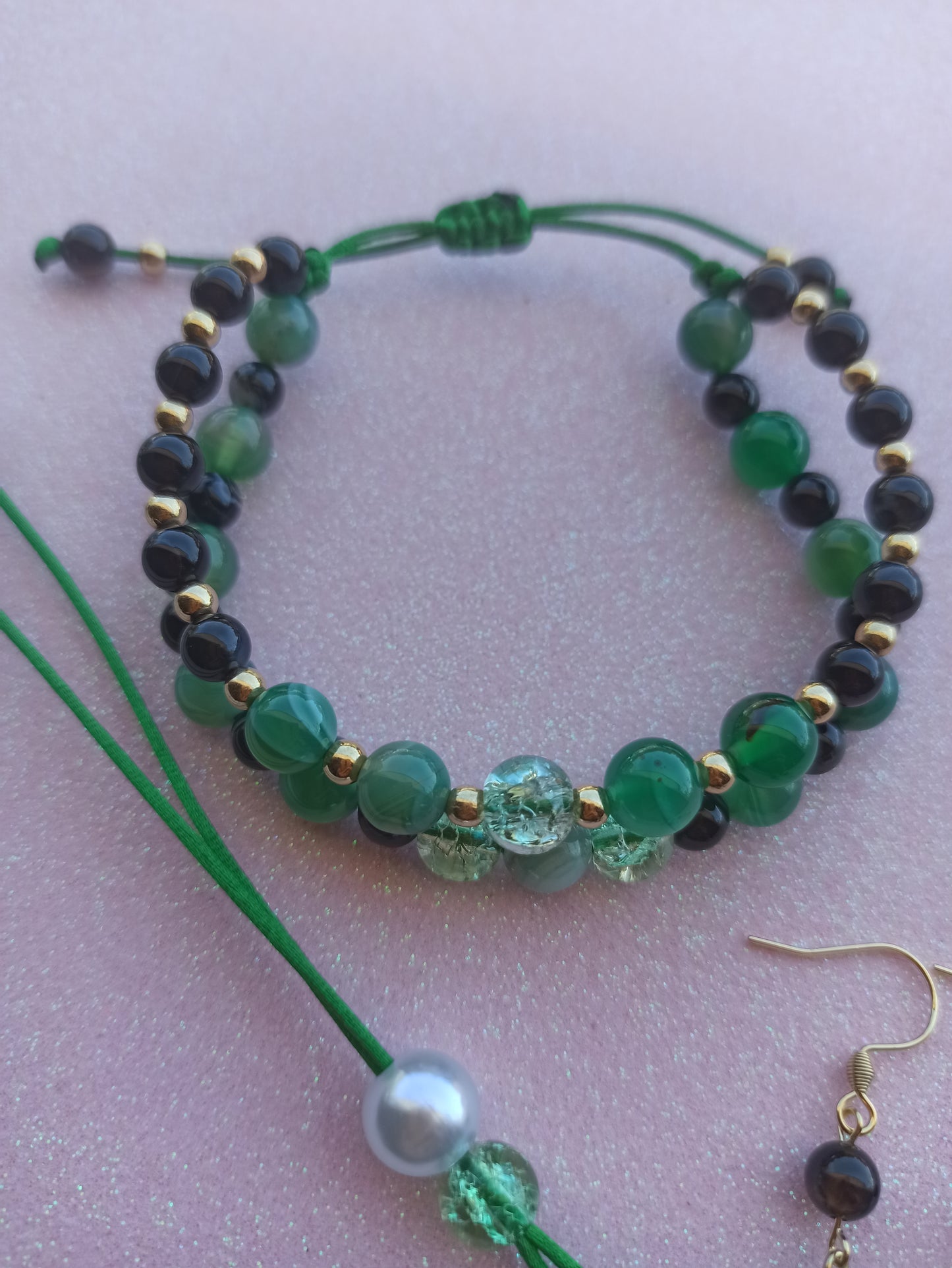 Conjunto Ajustável Ágata Verde